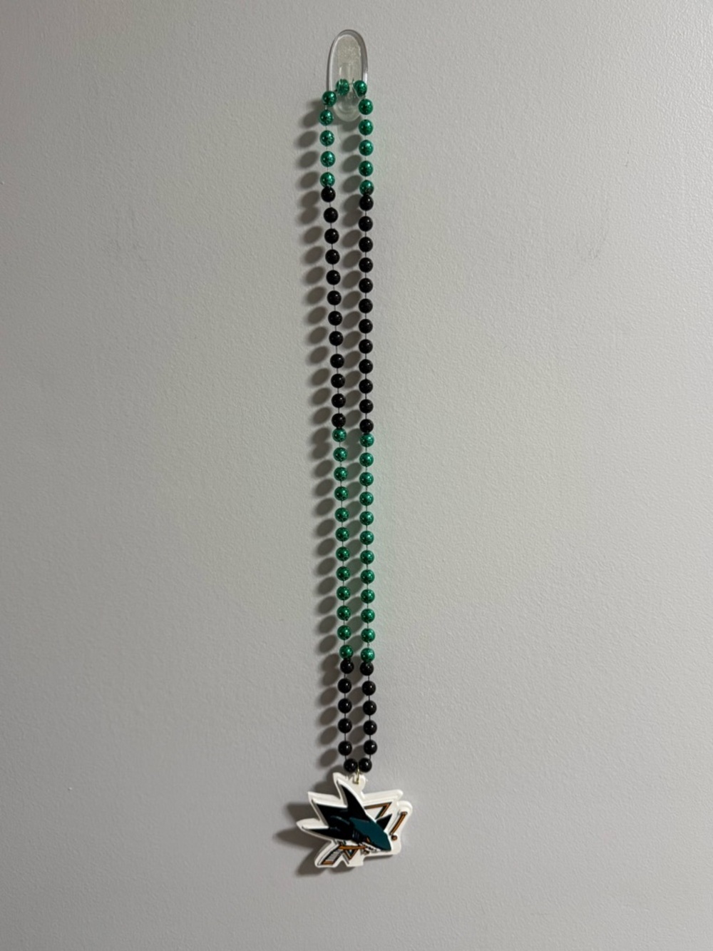 San Jose Sharks Beaded Necklace